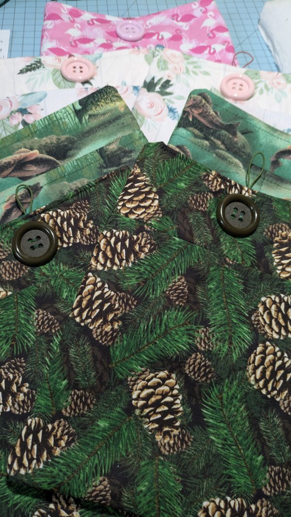 Masculine Reader Pinecone Forest Book and Device Sleeve | Padded Device Cover with Pocket | Free Domestic Shipping - Image 2