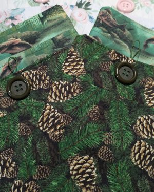 Masculine Reader Pinecone Forest Book and Device Sleeve | Padded Device Cover with Pocket | Free Domestic Shipping