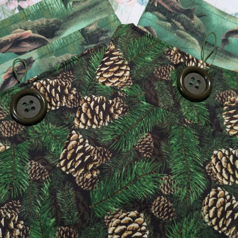 Masculine Reader Pinecone Forest Book and Device Sleeve | Padded Device Cover with Pocket | Free Domestic Shipping