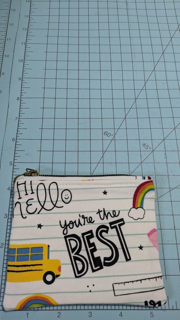 Back to School Quilted Pencil Case/Glasses Handmade - Image 2