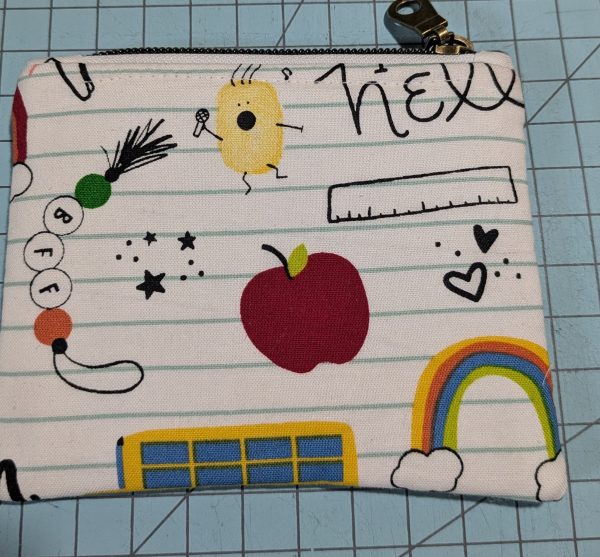 Back to School Quilted Pencil Case/Glasses Handmade