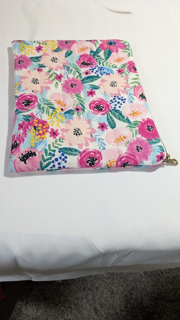 Handmade Quilted Laptop & Tablet Sleeve – 4 Sizes – Soft Cotton Padded Case - Image 2