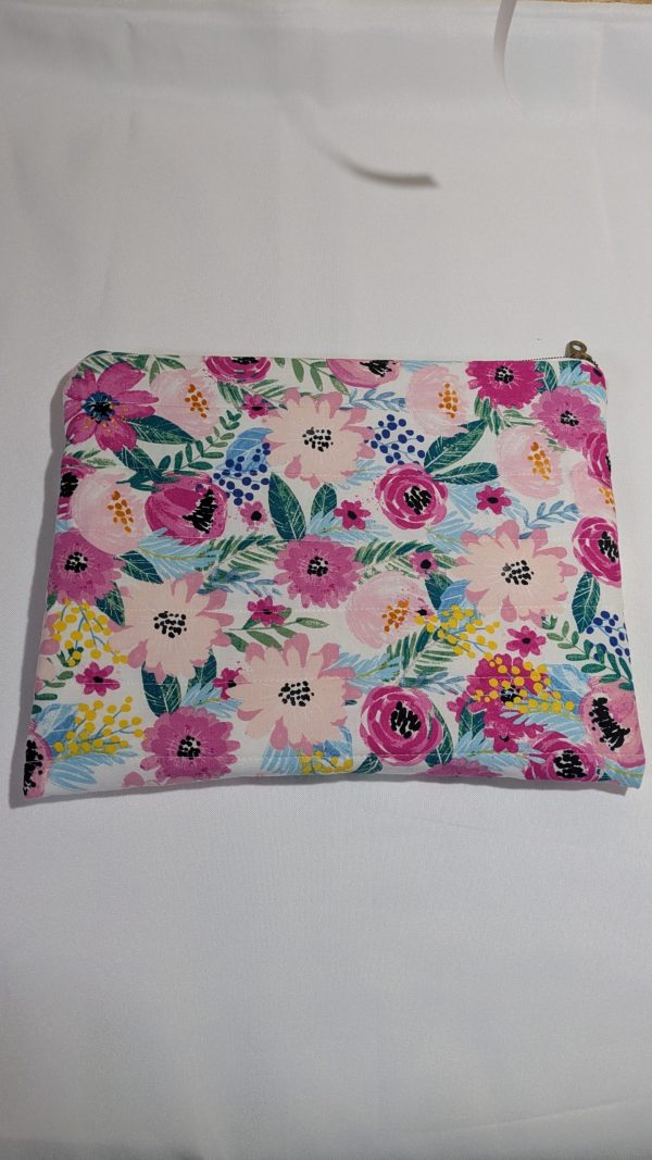 Handmade Quilted Laptop & Tablet Sleeve – 4 Sizes – Soft Cotton Padded Case - Image 3