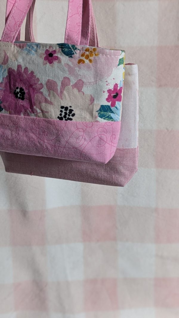 Adorable Mini-me Purse for Kids - Cotton Toddler Bag, Handmade Little Girl Handbag - Image 2