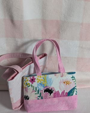 Adorable Mini-me Purse for Kids - Cotton Toddler Bag, Handmade Little Girl Handbag