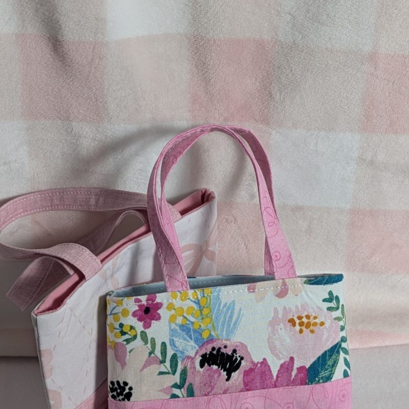 Adorable Mini-me Purse  - Cotton Bag, Handmade Unisex Handbag