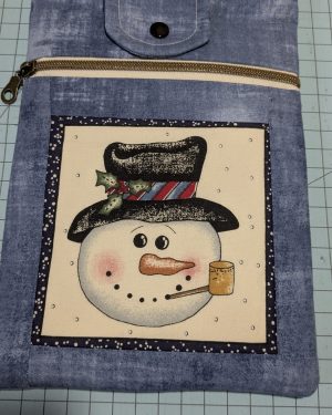 Handmade Book Sleeves with Zipper Pocket | Distressed Williamsburg Blue | Small & Large Sizes