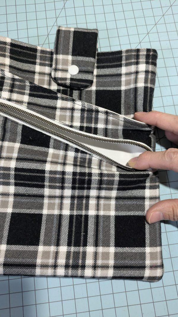 Book Sleeve Greatest of All Times! zipper pocket, snap closure, open pocket with fast access - Image 2