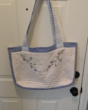 Christmas Gift Pak – Quilted Weekender Tote Set  Includes Coordinating Tote Bag, Makeup Bag, Wallet & Keychain