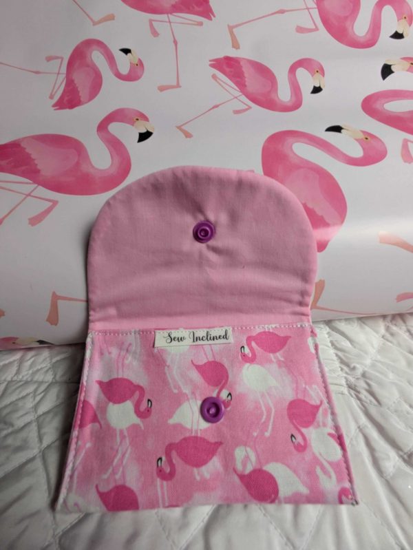 Pink Flamingo Triple Pocket Wallet - Image 4