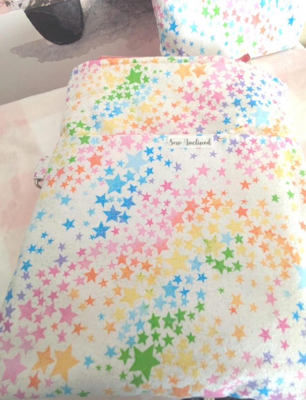 Handmade Glitter Starry Night Book and Device Sleeve - Image 5