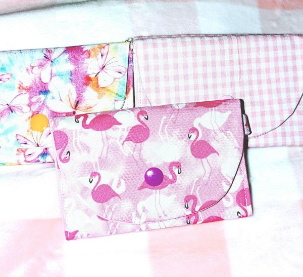 Pink Flamingo Triple Pocket Wallet - Image 3