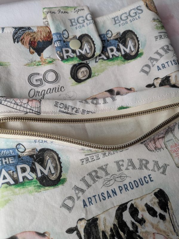 Book Sleeve Greatest of All Times! zipper pocket, snap closure, One open pocket with fast access - Image 2