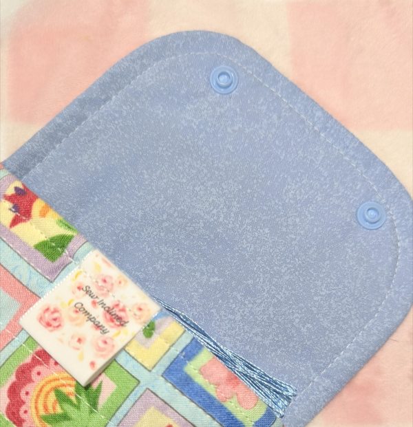 Bible Cover and FREE mini for Rosary Botanical Quilted — Compact Handmade Sleeve - Image 2