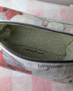 Country Farmhouse Quilted Makeup Bag Handmade