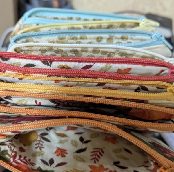 Handmade Keychain Wallet — Mini Fabric Zipper Pouch  100% Cotton Pocketbook, Tote Organizer, Coin & Card Holder - Image 5
