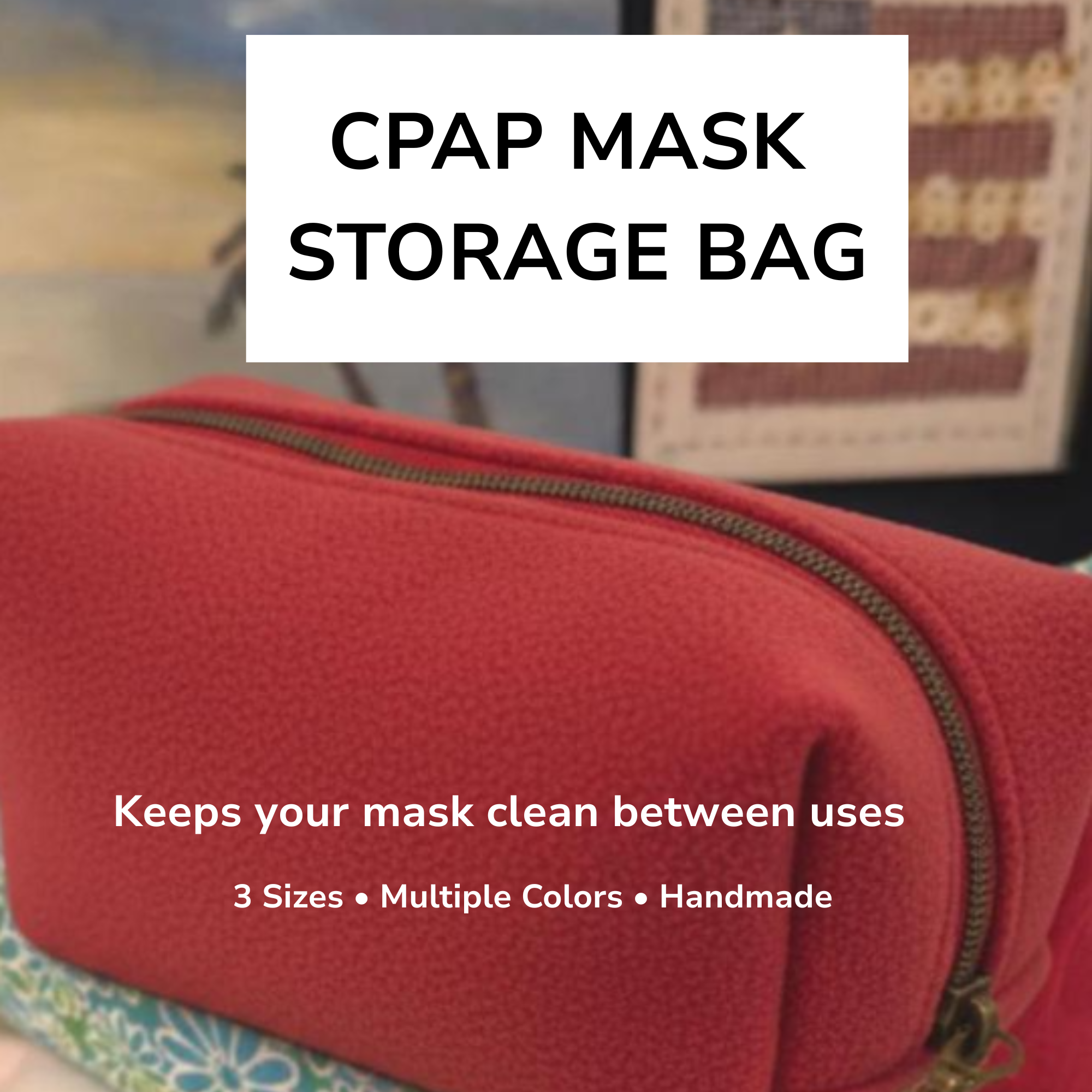 CPAP Storage Bag with Matching CPAP Hose Cover - Image 2